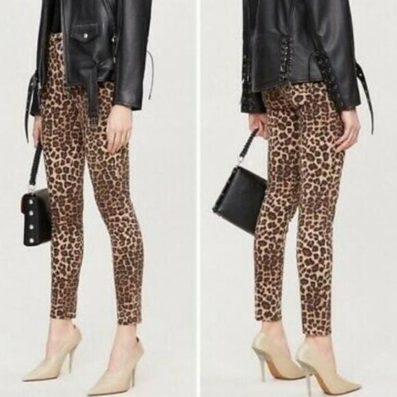 Good American Denim - Good American Good Waist High Rise Cheetah Jeans Size 24